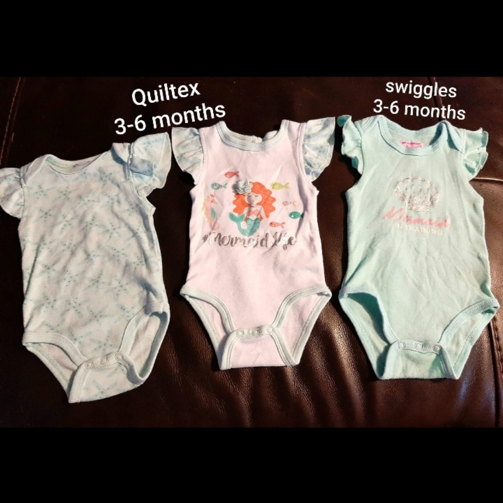 3 Baby girl onsies
